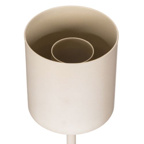 Portacandele con cilindro in vetro su base in metallo, 50 cm | Floristik24.it