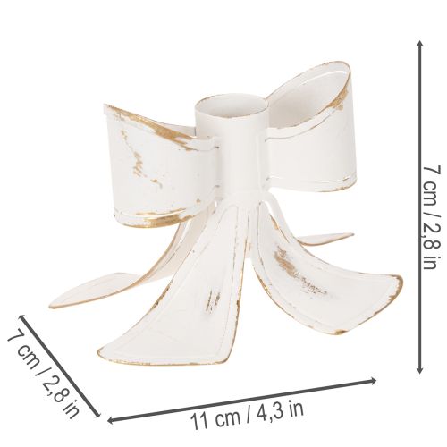 Portacandele vintage a forma di fiocco, 12 cm | Floristik24.it