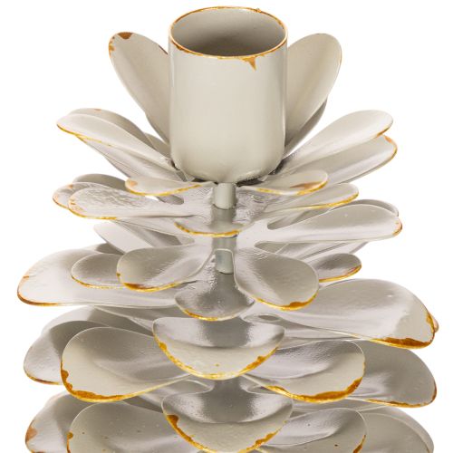 Portacandele a forma di pigna per candele affusolate, 17 cm | Floristik24.it