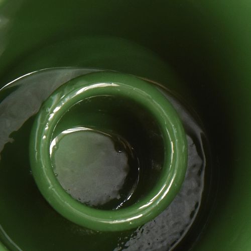 Prodotto Portacandele conico a tazza verde scuro H6cm 6 pezzi