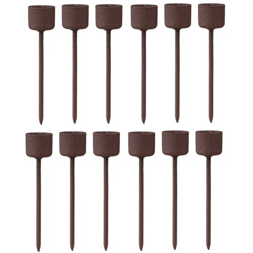 Prodotto Portacandele a bastone per tappare marrone ruggine Ø22mm H10,5cm 12 pz