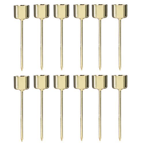 Prodotto Portacandele a bastone per collegare oro Ø22mm H10,5cm 12 pz