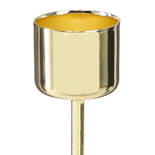 Prodotto Portacandele a bastone per collegare oro Ø22mm H10,5cm 12 pz
