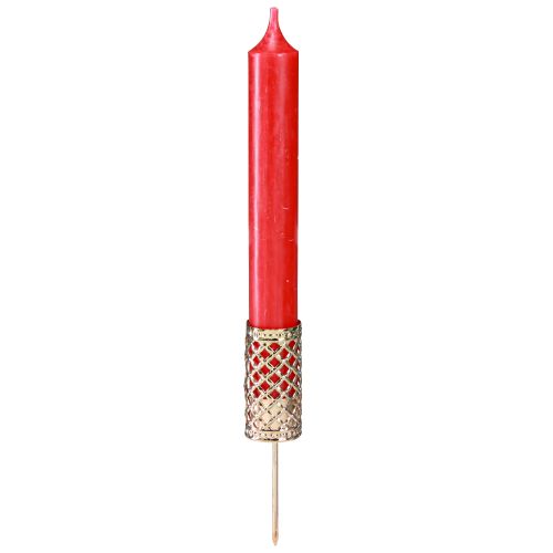 Prodotto Portacandele a bastone per collegare oro Ø24mm H10cm 4 pz