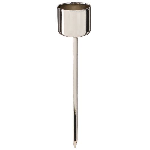 Prodotto Portacandele a bastone per collegare argento Ø22mm 10,5 cm 12 pz