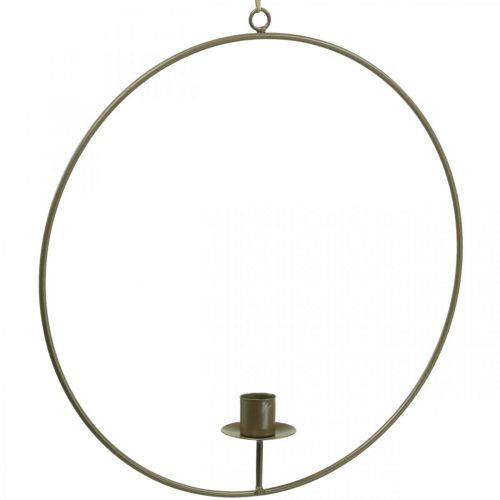 Prodotto Anello decorativo per appendere Portacandele Loop Marrone Ø30cm