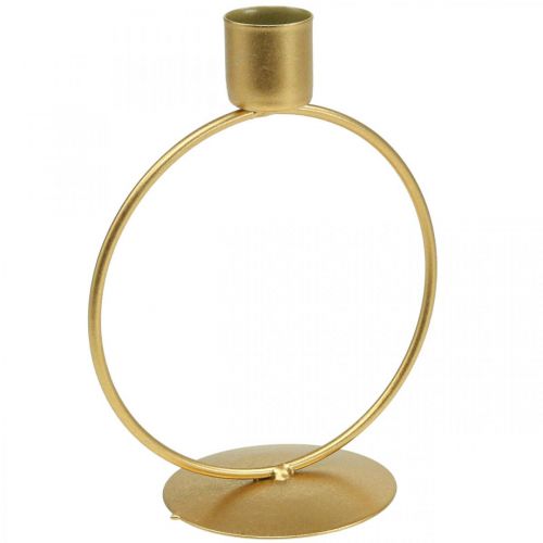 Prodotto Candeliere portacandele oro anello in metallo Ø10.5cm