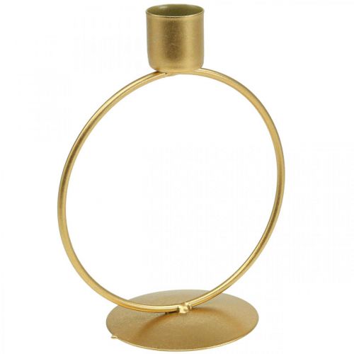 Floristik24 Candeliere portacandele oro anello in metallo Ø10.5cm