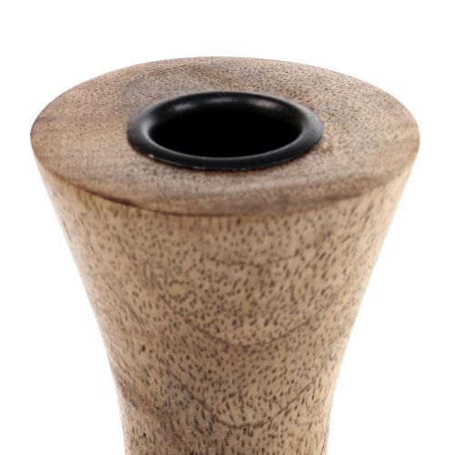 Prodotto Portacandele a bastone candeliere in legno naturale Ø6cm H20cm