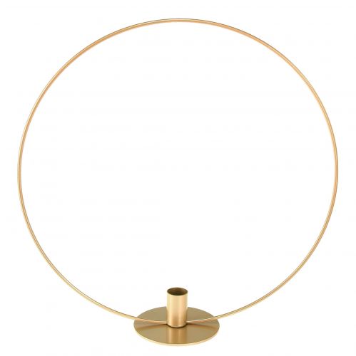 Anello decorativo portacandele in metallo champagne Ø35cm