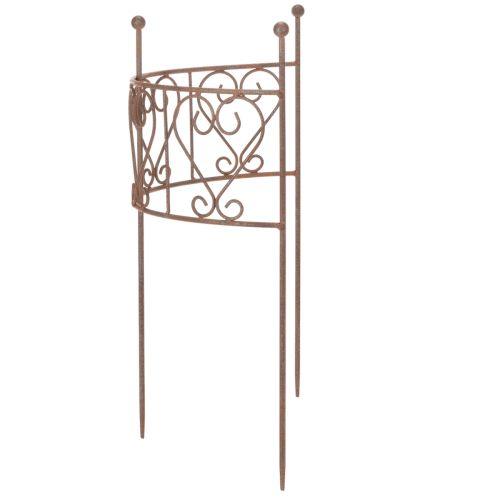 Prodotto Traliccio semicircolare con ornamento a forma di cuore. Perfetto per decorare un giardino in stile rustico. 42 cm