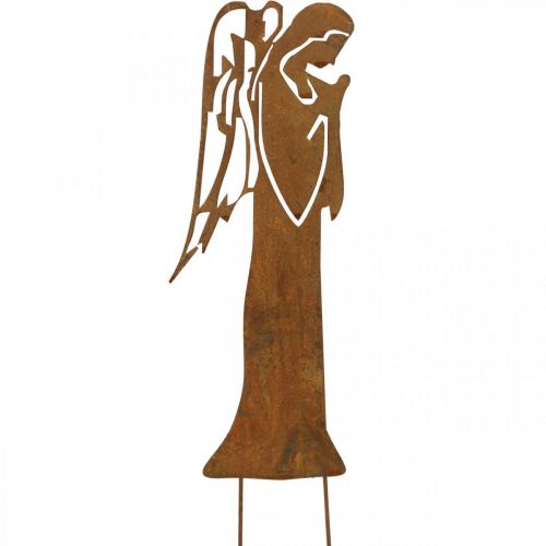 Floristik24 Palo da giardino Patina natalizia Deco Angelo che prega 40 cm