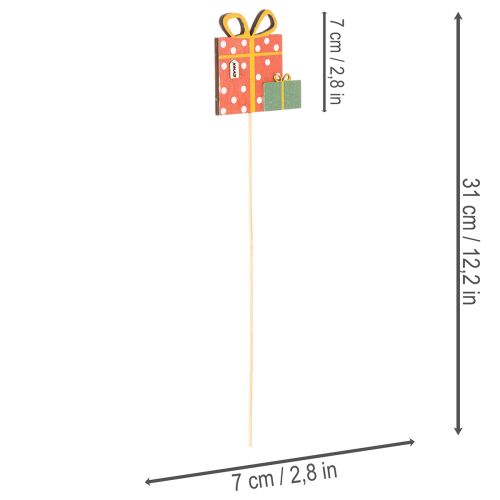 Set regalo di segnapiante in legno, 31 cm, 12 pezzi | Floristik24.it