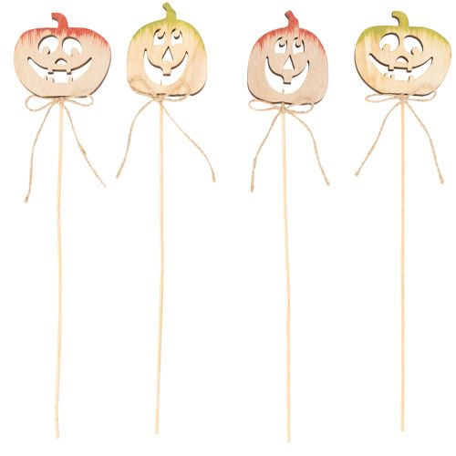 Zucca decorativa con viso, decorazione di Halloween, 31 cm, 12 pezzi | Floristik24.it