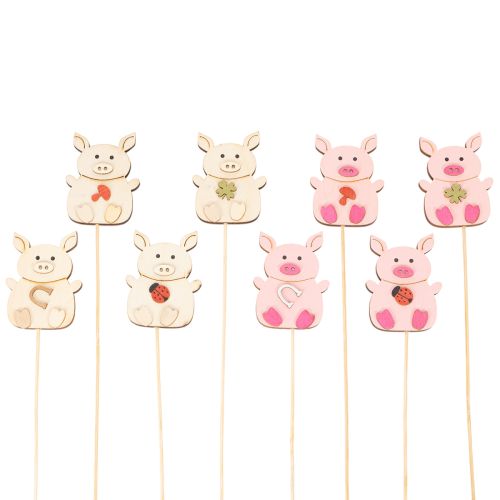 Decorazione floreale a forma di maialino, in legno, 31 cm, 16 pezzi acquistare | Floristik24.it