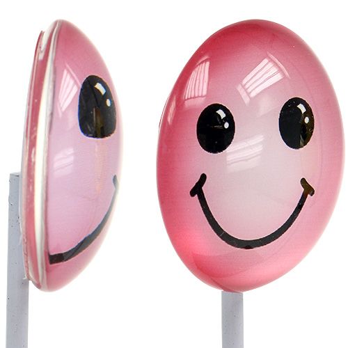 Floristik24 Faccina decorativa su stick colori assortiti 3,5 cm 8 pezzi