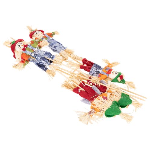 Paletti portafiori a forma di spaventapasseri per composizioni floreali, 37 cm, 6 pezzi | Floristik24.it