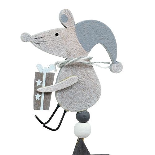 Prodotto Spina con mouse grigia L30cm 8 pz