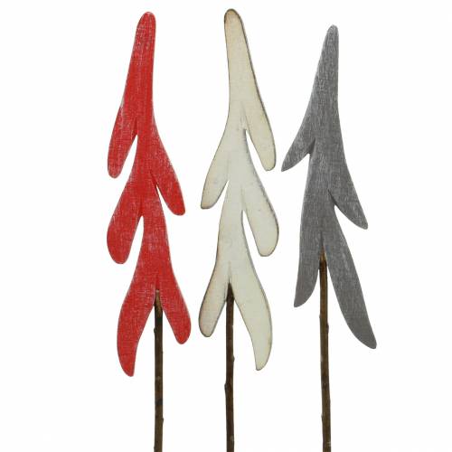 Prodotto Tappi decorativi abete rosso / grigio / bianco H42cm 6 pezzi