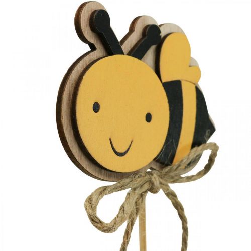 Floristik24 Spina per ape Spina per fiori Decorazione ape in legno 8 cm/32 cm 12 pz
