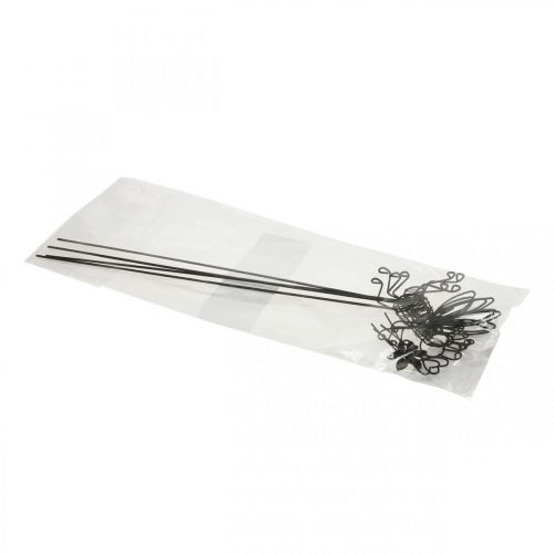 Prodotto Tappo fiore decorazione ape in metallo nero 8,5 cm 4 pezzi