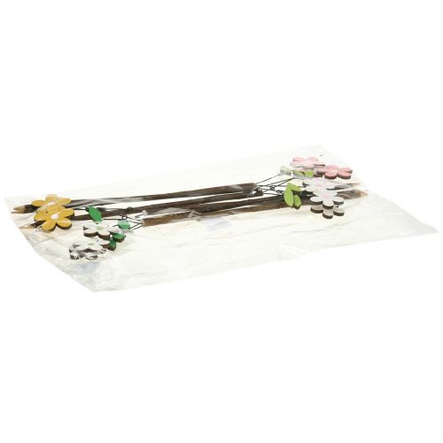 Prodotto Spina decorativa fiore in legno H44cm 6 pz