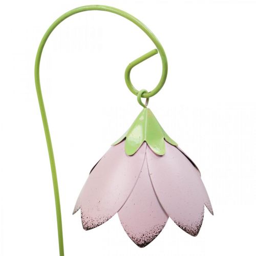 Floristik24 Picchetti da Giardino Fiori Decorativi in Metallo Picchetti da Letto Colorati L34 4pz
