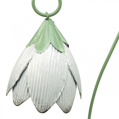 Floristik24 Pali da giardino in metallo fiori decorativi rosa viola bianco L58cm 3 pezzi