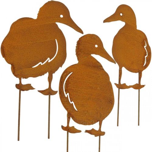 Prodotto Anatre patina da giardino H33cm/35cm/37cm set di 3