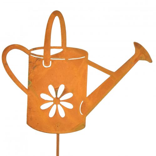 Prodotto Tappo per fiori in metallo ruggine decorazione annaffiatoio 10x8,5cm 4 pezzi