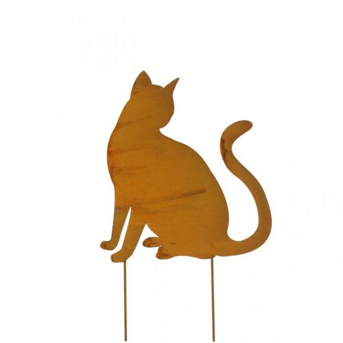 Floristik24 Patina Garden Stake Cat Bed Stake Retro H41.5cm