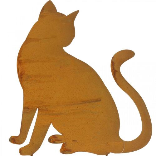 Floristik24 Patina Garden Stake Cat Bed Stake Retro H41.5cm