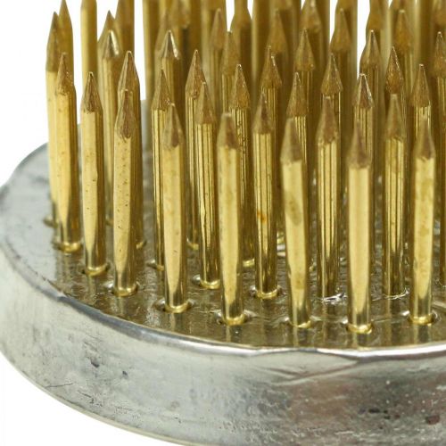 Prodotto Spina riccio fiore riccio Kenzan Ikebana in ottone tondo Ø 40mm