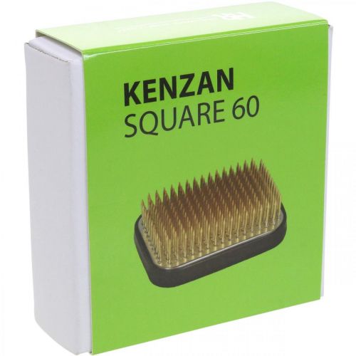 Prodotto Riccio Kenzan Ikebana Rettangolare Argento Ottone 60×45mm