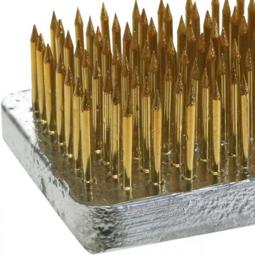 Prodotto Riccio Kenzan Rettangolare Argento Ottone 50×35mm