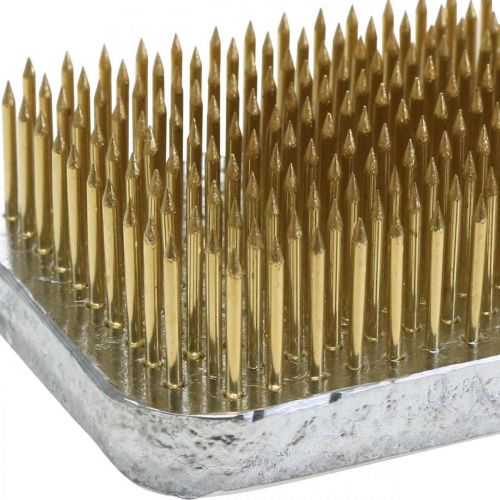Prodotto Riccio Kenzan Rettangolare Argento Ottone 70×50mm