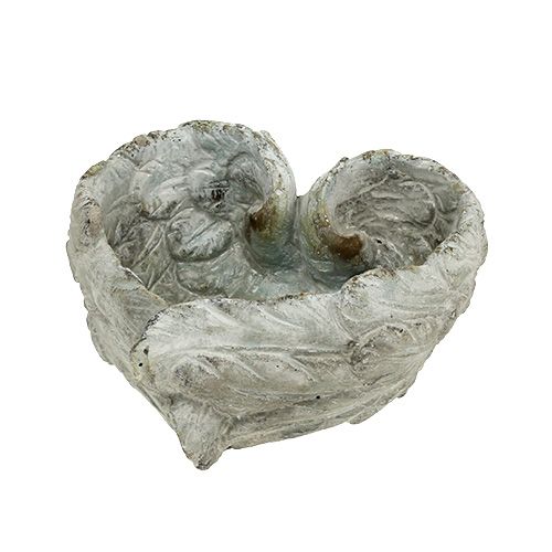 Ciotola plug-in a forma di cuore 15 cm x 13 cm H 8 cm