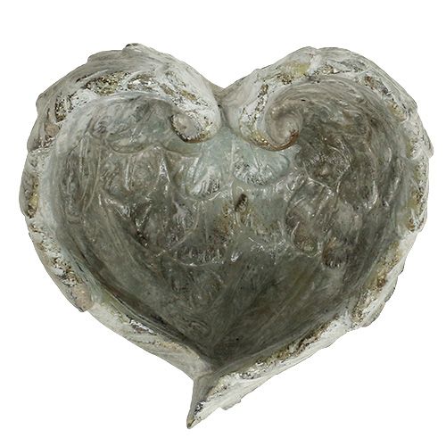 Floristik24 Ciotola plug-in a forma di cuore 15 cm x 13 cm H 8 cm