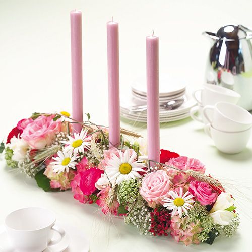 Prodotto Decoro floreale in schiuma Super con strisce adesive 2 pezzi