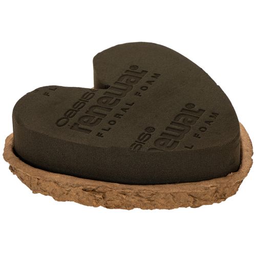Cuore in spugna floreale OASIS® Renewal® Spugna floreale Biolit® 18 cm 2 pezzi