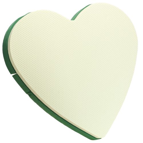 Prodotto Cuore di spugna floreale grande in spugna floreale bagnata verde 48 cm 2 pezzi