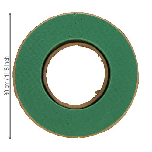 Prodotto Corona di schiuma floreale in schiuma floreale bagnata su cartone Ø30cm 2 pezzi