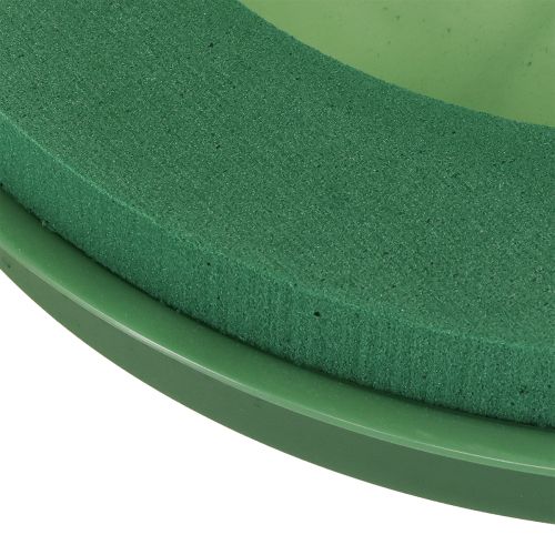 Prodotto Ghirlanda di schiuma floreale con ciotola di schiuma floreale bagnata Ø29cm 2 pezzi