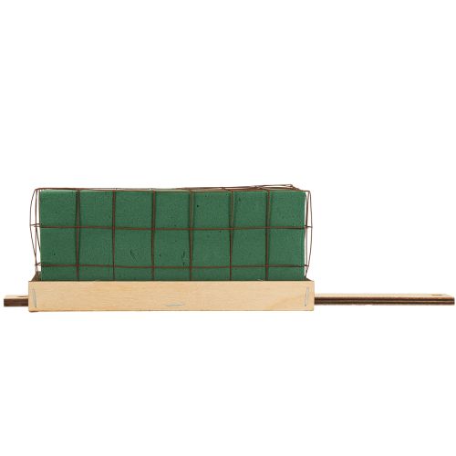 Prodotto Mattoni in schiuma floreale Florette Eco base in legno 18×10cm
