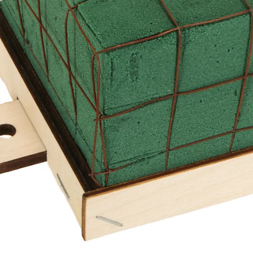 Prodotto Mattoni in schiuma floreale Florette Eco con legno 10×10cm
