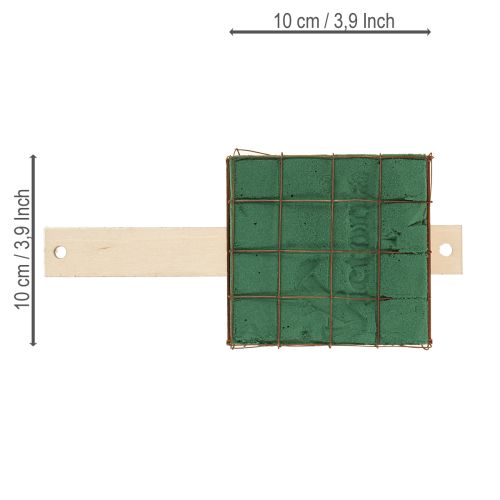 Prodotto Mattoni in schiuma floreale Florette Eco con legno 10×10cm