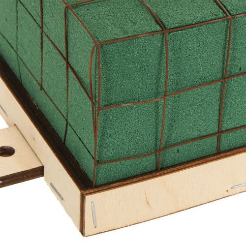 Prodotto Base in legno con mattoni in schiuma floreale Florette Eco 12×10cm