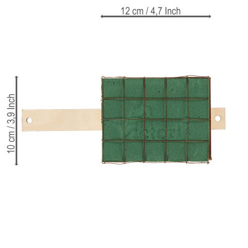 Prodotto Base in legno con mattoni in schiuma floreale Florette Eco 12×10cm
