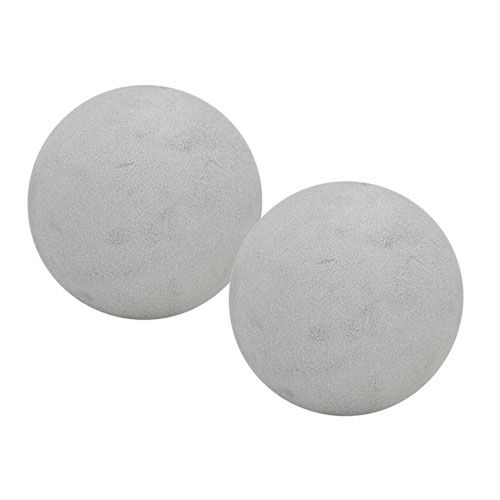 Floristik24 Sfera in schiuma floreale innestabile grigia Ø12cm 6 pz
