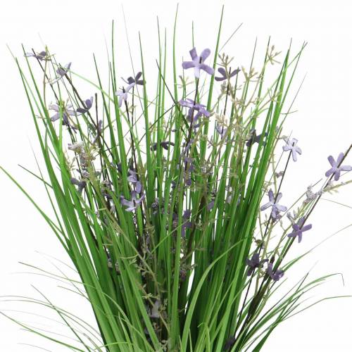 Floristik24 Bouquet in piedi decorativo con fiori di campo lilla artificiale 51 cm